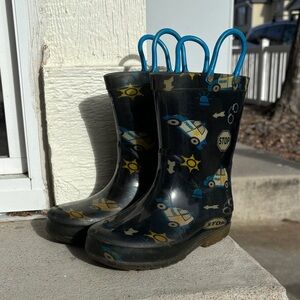 Kids' LIGHT UP police theme Rain 🥾